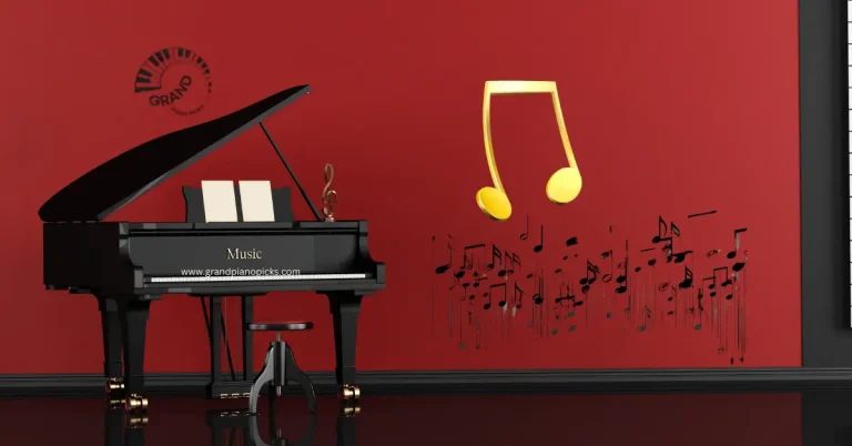 it is an image of baby grand piano c1